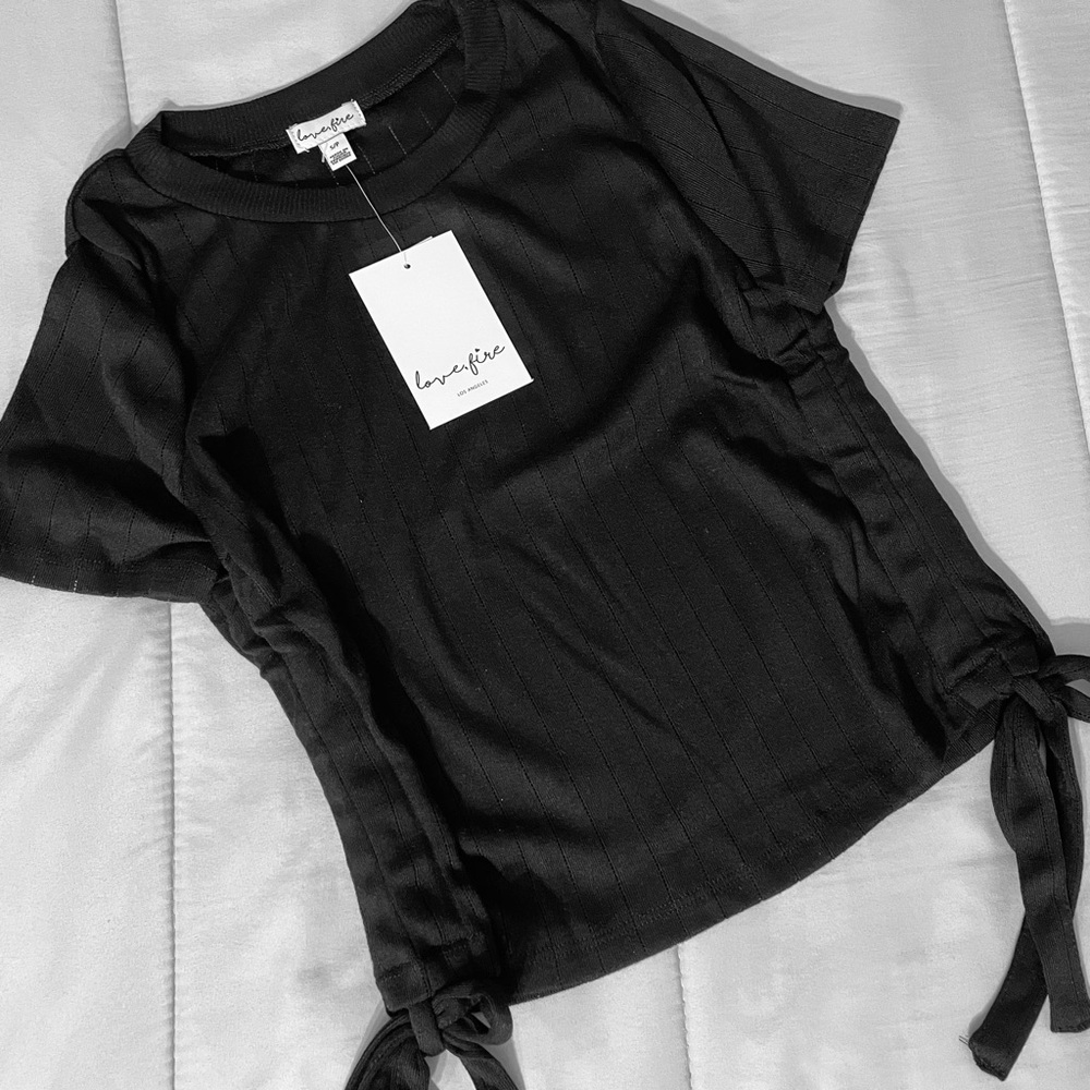 Love Fire Ruched Top